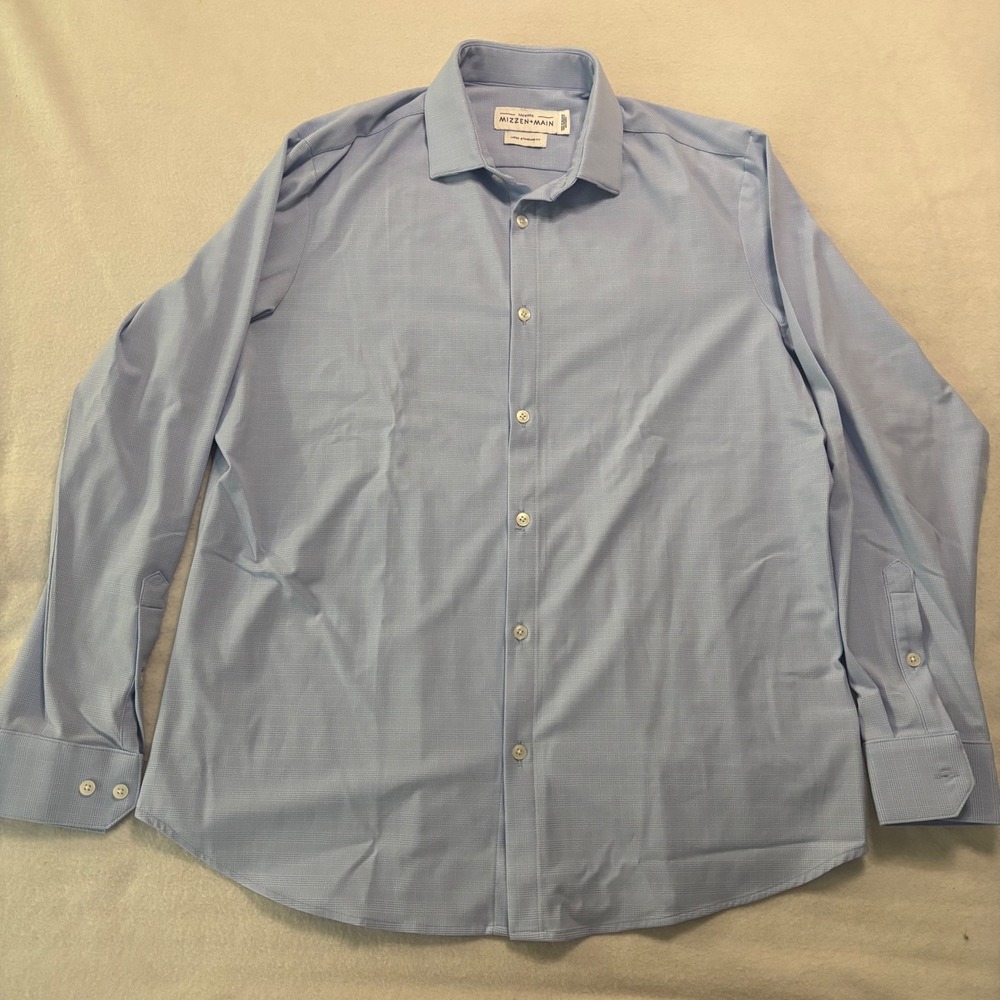 Mizzen+Main Light Blue Dress Shirt